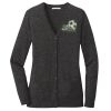 (KM) Ladies Marled Cardigan Sweater Thumbnail