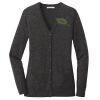 (KM) Ladies Marled Cardigan Sweater Thumbnail