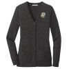 (KM) Ladies Marled Cardigan Sweater Thumbnail