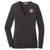 (KM) Ladies Marled Cardigan Sweater Thumbnail