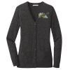 (KM) Ladies Marled Cardigan Sweater Thumbnail