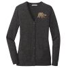 (KM) Ladies Marled Cardigan Sweater Thumbnail