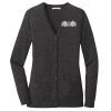 (KM) Ladies Marled Cardigan Sweater Thumbnail