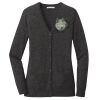 (KM) Ladies Marled Cardigan Sweater Thumbnail