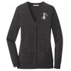 (KM) Ladies Marled Cardigan Sweater Thumbnail