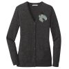 (KM) Ladies Marled Cardigan Sweater Thumbnail
