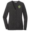 (KM) Ladies Marled Cardigan Sweater Thumbnail