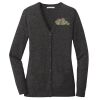 (KM) Ladies Marled Cardigan Sweater Thumbnail