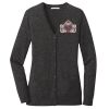 (KM) Ladies Marled Cardigan Sweater Thumbnail