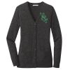 (KM) Ladies Marled Cardigan Sweater Thumbnail