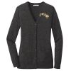 (KM) Ladies Marled Cardigan Sweater Thumbnail