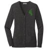 (KM) Ladies Marled Cardigan Sweater Thumbnail