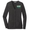 (KM) Ladies Marled Cardigan Sweater Thumbnail