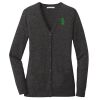 (KM) Ladies Marled Cardigan Sweater Thumbnail