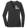 (KM) Ladies Marled Cardigan Sweater Thumbnail