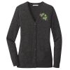 (KM) Ladies Marled Cardigan Sweater Thumbnail