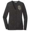(KM) Ladies Marled Cardigan Sweater Thumbnail
