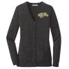 (KM) Ladies Marled Cardigan Sweater Thumbnail
