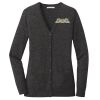 (KM) Ladies Marled Cardigan Sweater Thumbnail