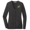 (KM) Ladies Marled Cardigan Sweater Thumbnail