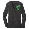 (KM) Ladies Marled Cardigan Sweater Thumbnail