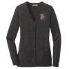 (KM) Ladies Marled Cardigan Sweater Thumbnail