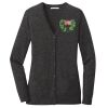 (KM) Ladies Marled Cardigan Sweater Thumbnail