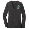(KM) Ladies Marled Cardigan Sweater Thumbnail