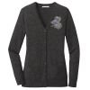(KM) Ladies Marled Cardigan Sweater Thumbnail