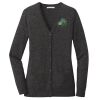(KM) Ladies Marled Cardigan Sweater Thumbnail