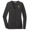 (KM) Ladies Marled Cardigan Sweater Thumbnail