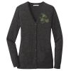 (KM) Ladies Marled Cardigan Sweater Thumbnail