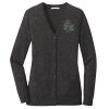 (KM) Ladies Marled Cardigan Sweater Thumbnail