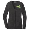 (KM) Ladies Marled Cardigan Sweater Thumbnail