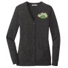(KM) Ladies Marled Cardigan Sweater Thumbnail