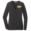 (KM) Ladies Marled Cardigan Sweater Thumbnail