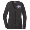 (KM) Ladies Marled Cardigan Sweater Thumbnail