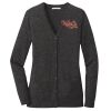 (KM) Ladies Marled Cardigan Sweater Thumbnail