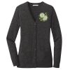 (KM) Ladies Marled Cardigan Sweater Thumbnail