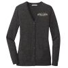 (KM) Ladies Marled Cardigan Sweater Thumbnail