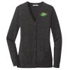 (KM) Ladies Marled Cardigan Sweater Thumbnail