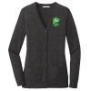 (KM) Ladies Marled Cardigan Sweater Thumbnail
