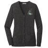 (KM) Ladies Marled Cardigan Sweater Thumbnail