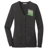 (KM) Ladies Marled Cardigan Sweater Thumbnail