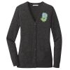 (KM) Ladies Marled Cardigan Sweater Thumbnail