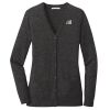 (KM) Ladies Marled Cardigan Sweater Thumbnail