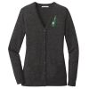 (KM) Ladies Marled Cardigan Sweater Thumbnail
