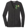 (KM) Ladies Marled Cardigan Sweater Thumbnail