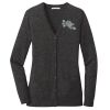 (KM) Ladies Marled Cardigan Sweater Thumbnail