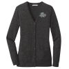 (KM) Ladies Marled Cardigan Sweater Thumbnail